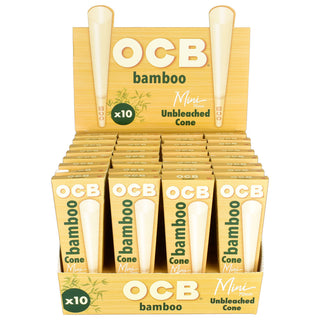 OCB Bamboo Unbleached Cones - Horny Stoner