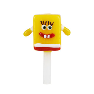 Sponge Bob Glass Hand Pipe - 3.25" - Horny Stoner