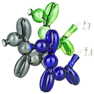 Balloon Puppy Dab Rig - 6" / 14mm F / Colors Vary - Horny Stoner