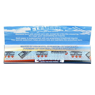 Elements Ultra Thin Rice Rolling Papers - Horny Stoner