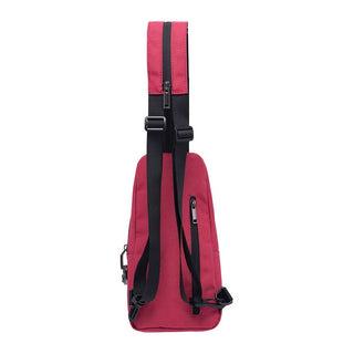 12IN X 6IN X 2IN SMELLPROOF SLING BAG - WINE RED