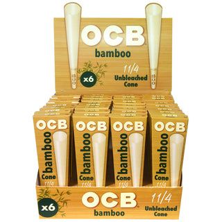 OCB Bamboo Unbleached Cones - Horny Stoner