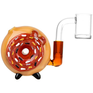 Pulsar Donut Mini Chugger Rig | 3" | 10mm F - Horny Stoner