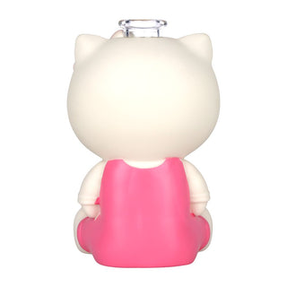 Cutest Kitty Glass & Vinyl Water Pipe - 7" / 14mm 3CT BUNDLE