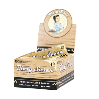 Blazy Susan Unbleached Rolling Papers - Horny Stoner