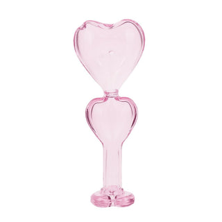 Double Love Glass Hand Pipe - 5.5" - Horny Stoner