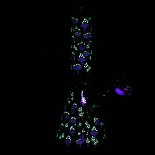 Pulsar Greatest Hits Series Glow Herb Pipe Duo / 10" / 14mm F - Horny Stoner