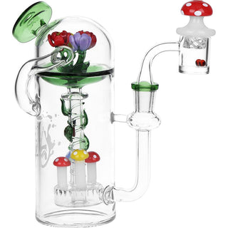 Pulsar Garden Glass Dab Rig Set - 7" / 14mm F - Horny Stoner