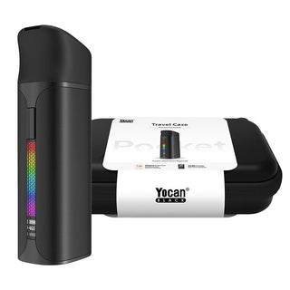 Yocan Black Pocket Mini Concentrate Vaporizer w/ Travel Case - 1300mAh / Black