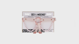 Sportsheets Sex & Mischief Peaches 'n CreaMe Pearl Garters