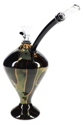 Ancient Creations 6″ Gold-Vein Ceramic Hookette