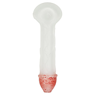 Phosphorescent Phallus Glow in the Dark Glass Pipe - 6.25" - Horny Stoner