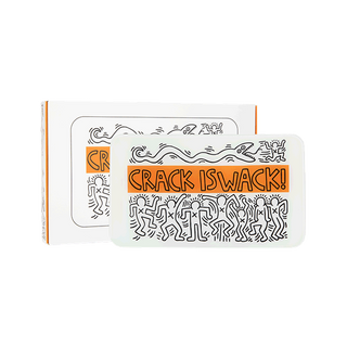 K. Haring Glass Rolling Tray