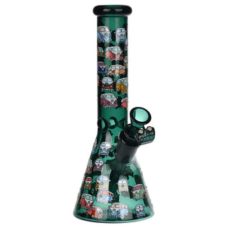 Pulsar Greatest Hits Series Glow Herb Pipe Duo / 10" / 14mm F - Horny Stoner