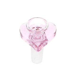 Pulsar Double Kiss Heart Glass Water Pipe - 11" / 14mm F