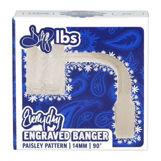 Dogg Lbs Everyday Engraved Paisley Quartz Banger - 14mm M / 90D