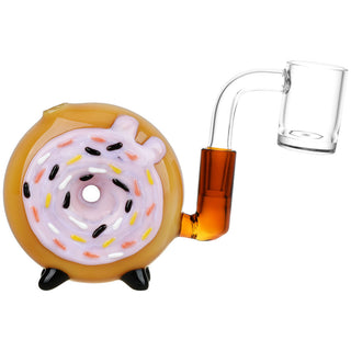 Pulsar Donut Mini Chugger Rig | 3" | 10mm F - Horny Stoner