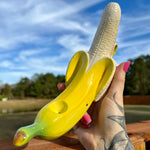 Blissful Banana Ceramic Pipe - Horny Stoner