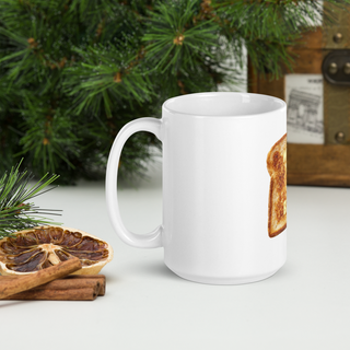 Wake & Bake Toast White glossy mug