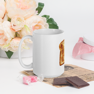 Wake & Bake Toast White glossy mug