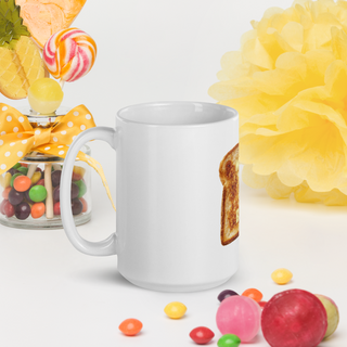 Wake & Bake Toast White glossy mug