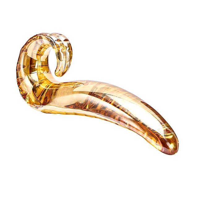 Golden Lick Glass Wand - Horny Stoner