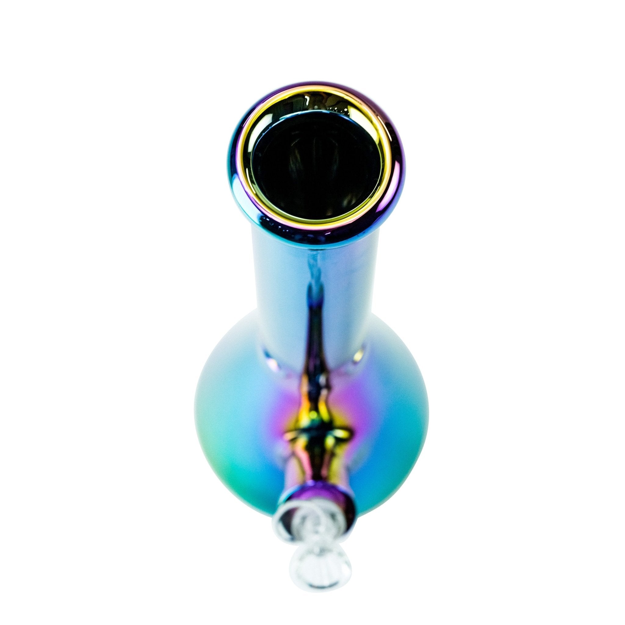 Holographic Rainbow Beaker Water Pipe - Horny Stoner