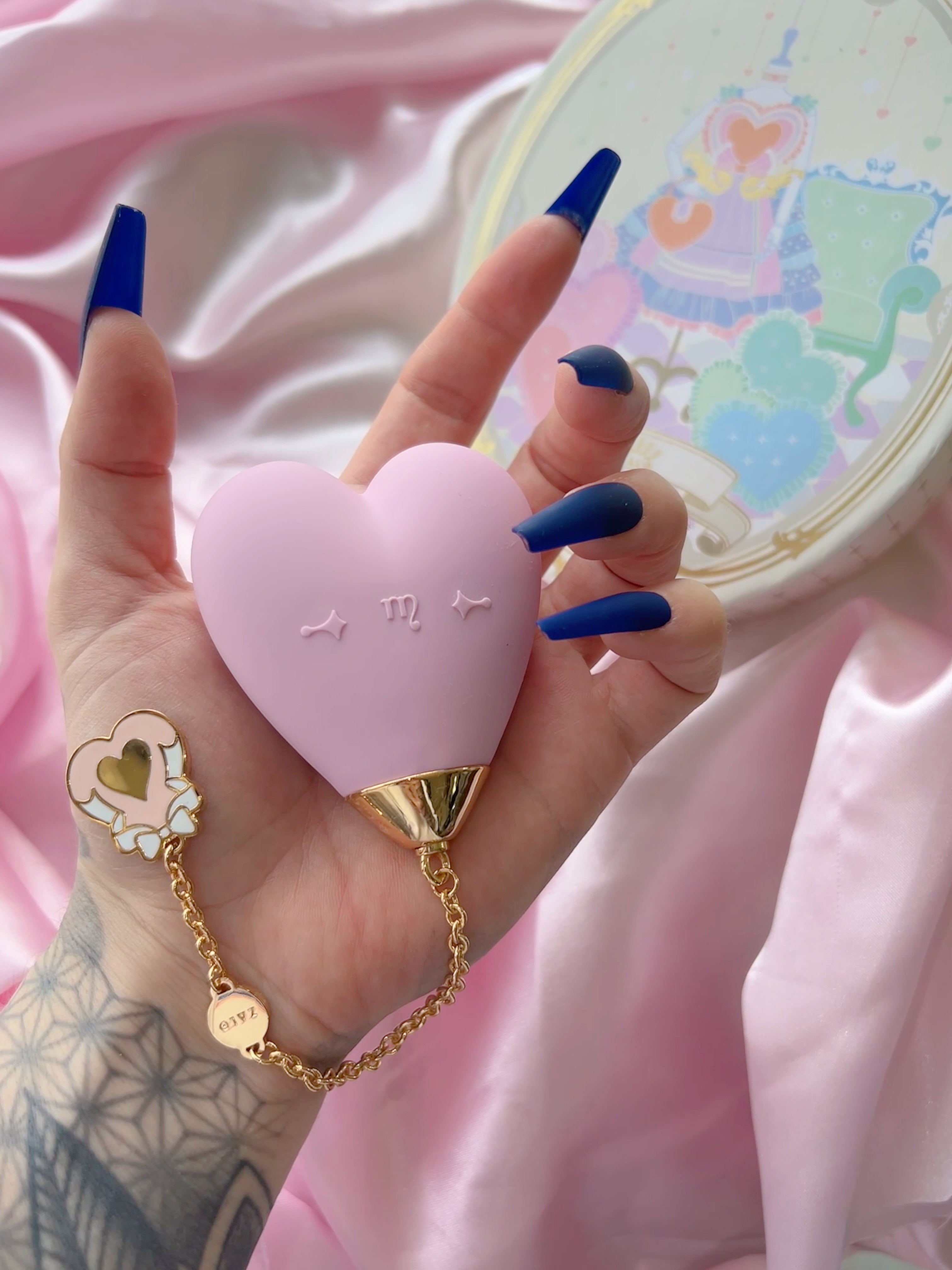 Lolita Heart Massager - Berry Violet - Horny Stoner