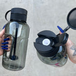 Traveller Water Bottle Pipe - Black - Horny Stoner