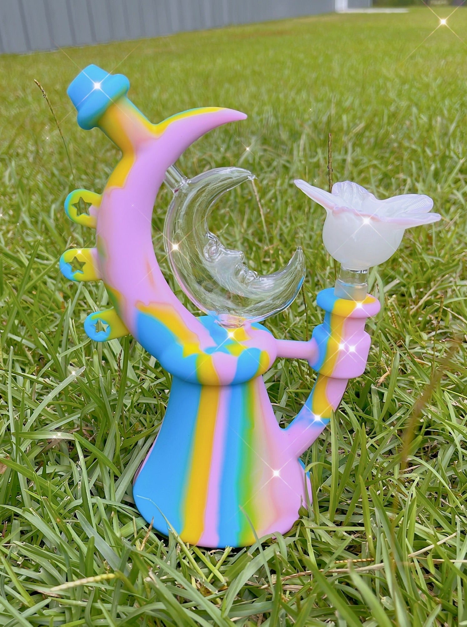 Celestial Silicone Water Pipe - Horny Stoner