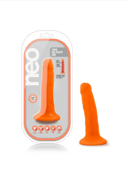 Orange Crush Dual Density Dildo - 6" - Horny Stoner