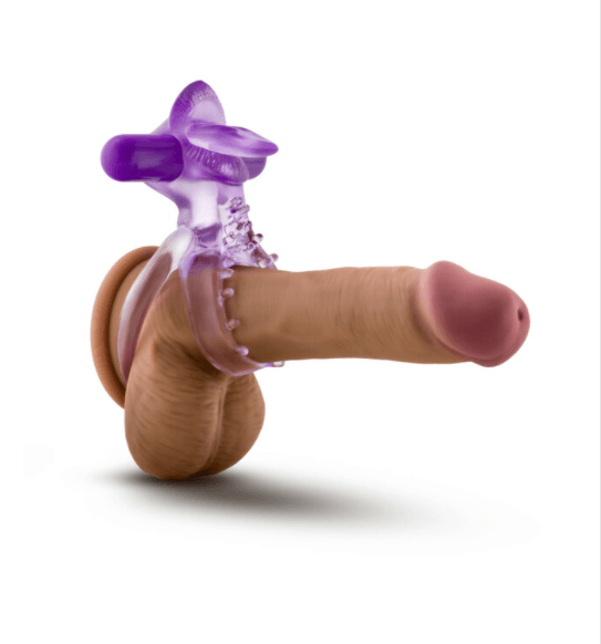 Purple Passion Vibrating Cock Ring - Horny Stoner