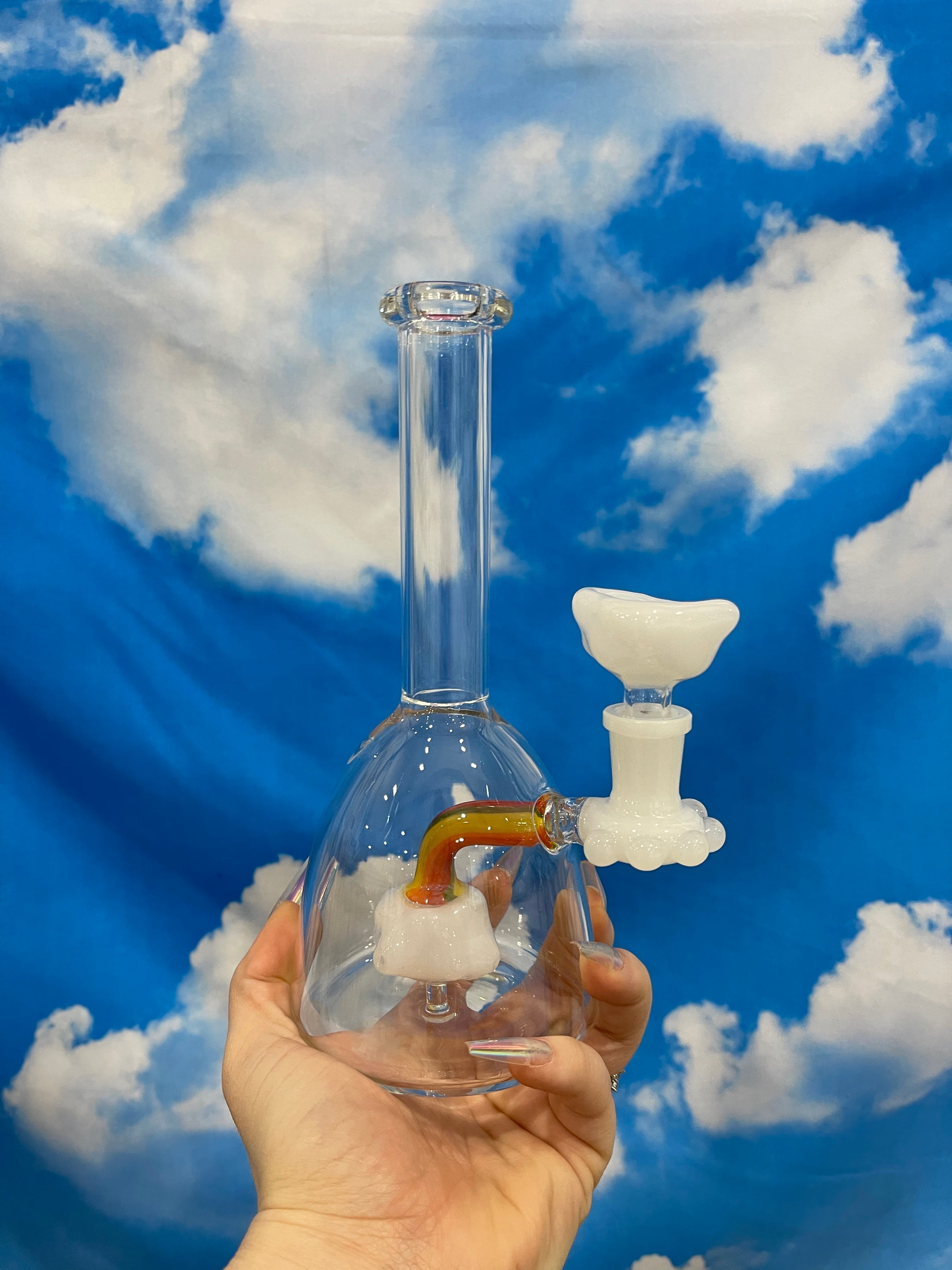 Blue Clouds Bubbler Pipe