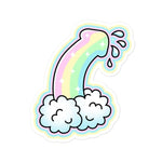 Rainbow Cock Sticker - Horny Stoner